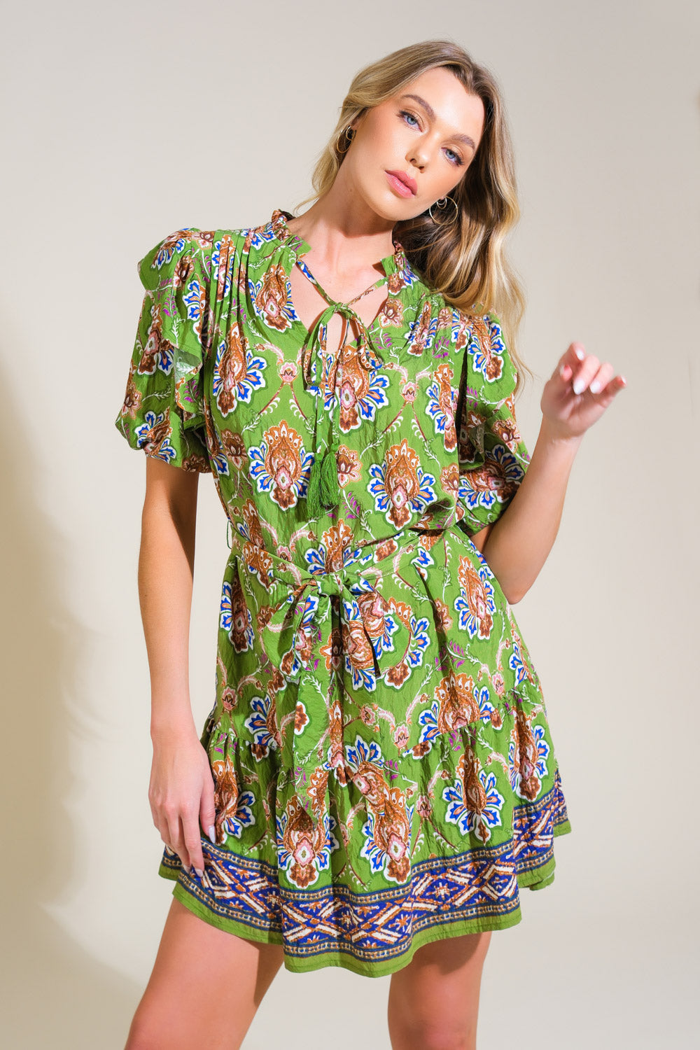 Pure Serenity Woven Mini Dress