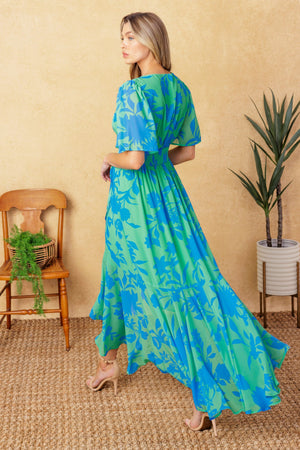 FOREVER DAYDREAMING WOVEN MIDI DRESS