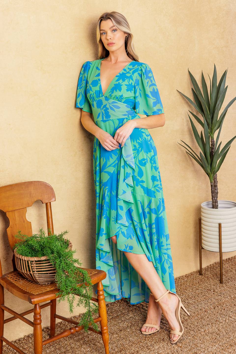 forever always midi dress FOREVER DAYDREAMING WOVEN MIDI DRESS