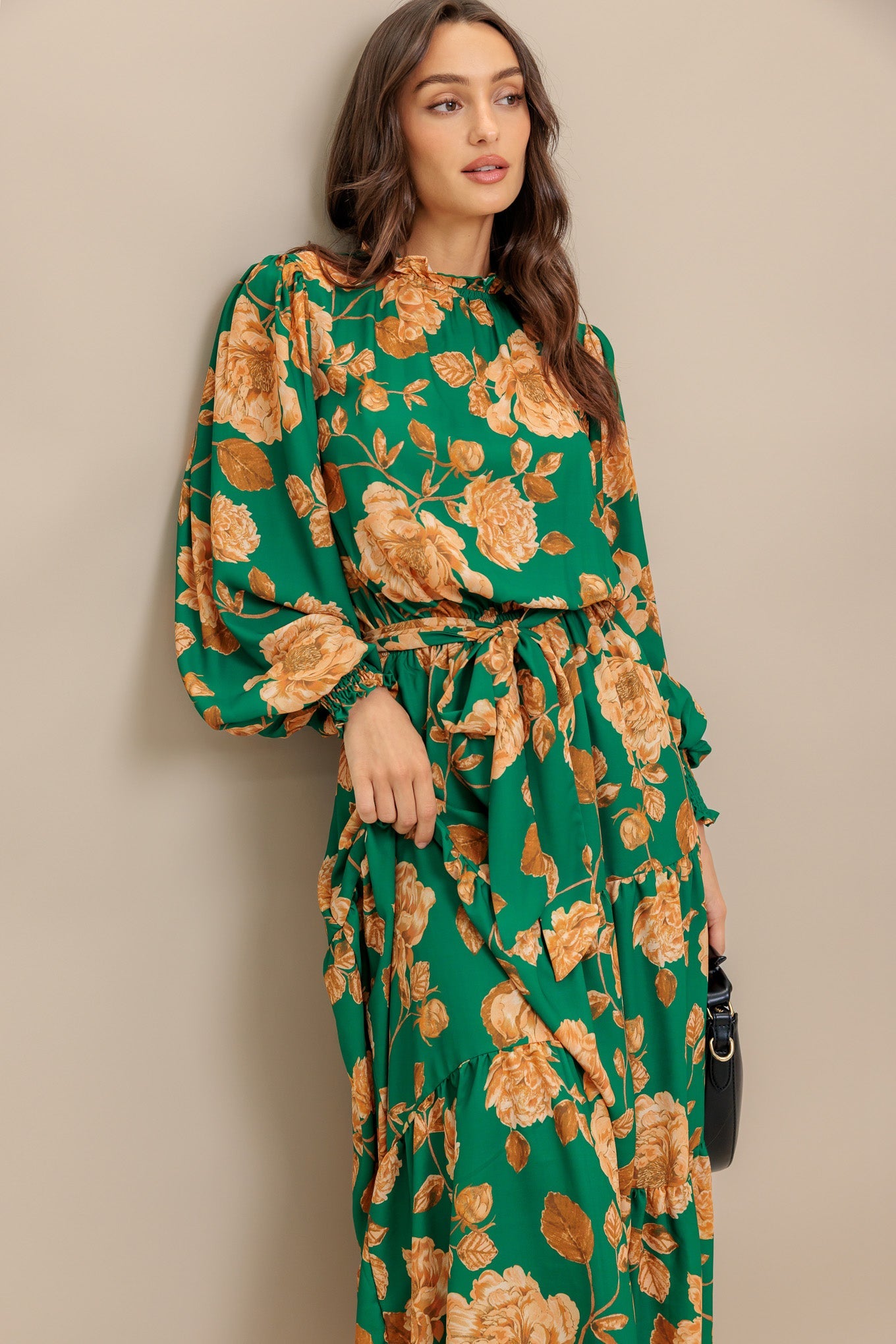 SONGS ABOUT YOU WOVEN MIDI DRESS