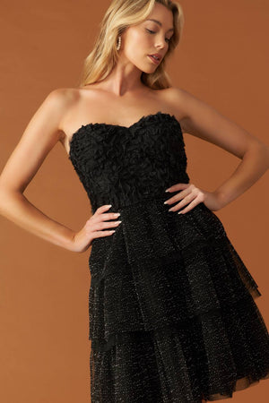 ONE THING AT A TIME WOVEN MINI DRESS