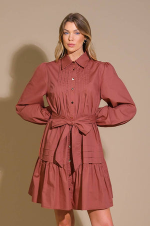 AESTHETIC POSE WOVEN MINI DRESS