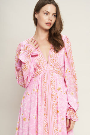 RIPPLES OF TIME WOVEN MAXI DRESS