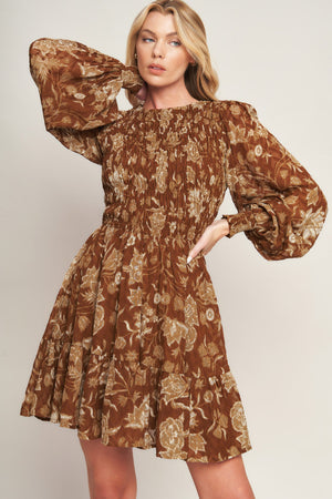 SWEET REMINISCENCE WOVEN MINI DRESS