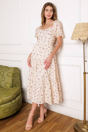 Sunset Gazing Woven Midi Dress