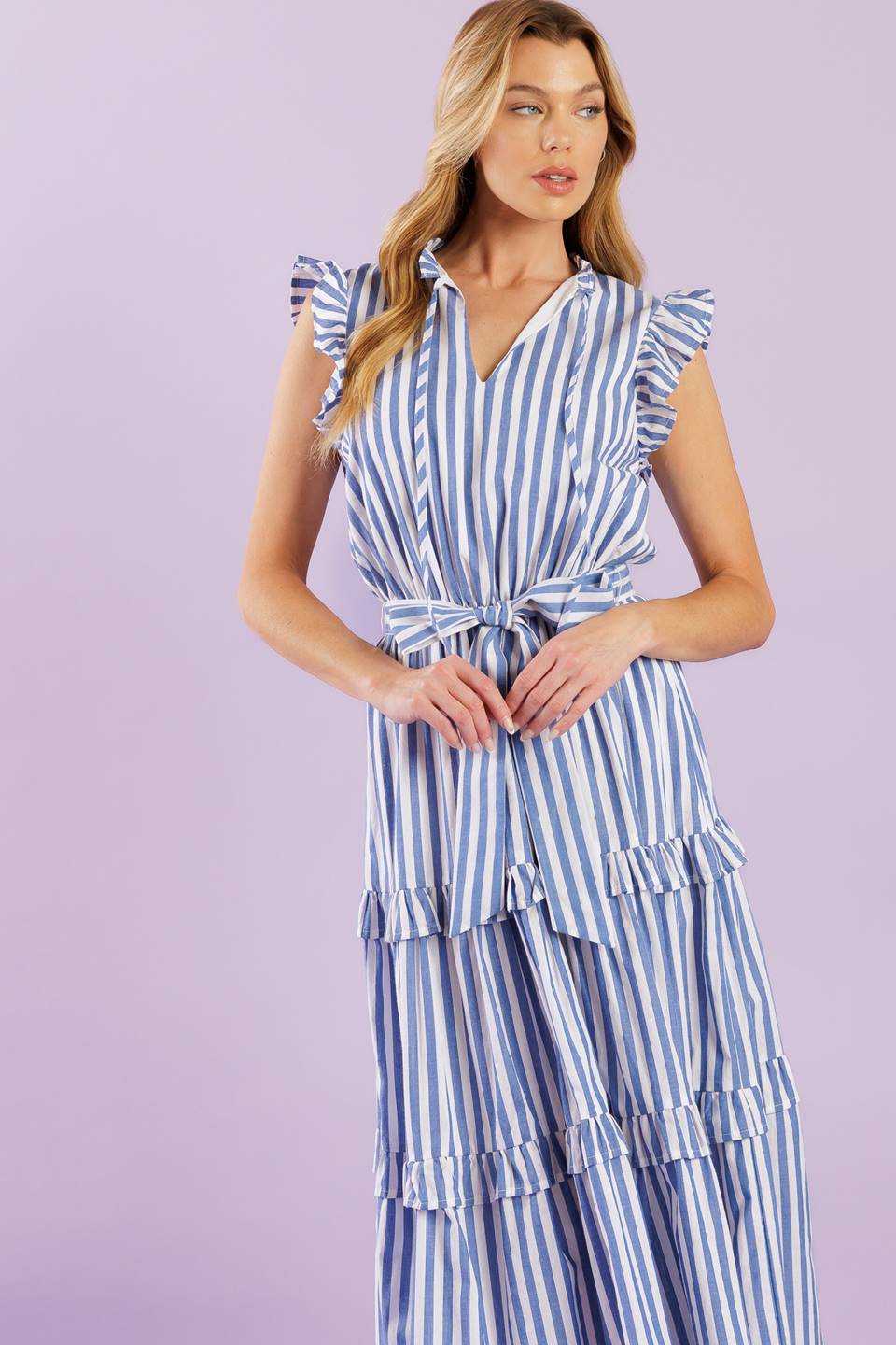 When Life Gives You Woven Midi Dress