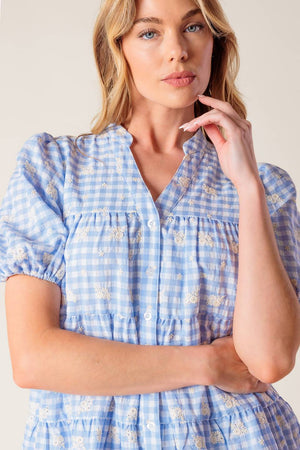 Let'S Catch Up Woven Babydoll Dress