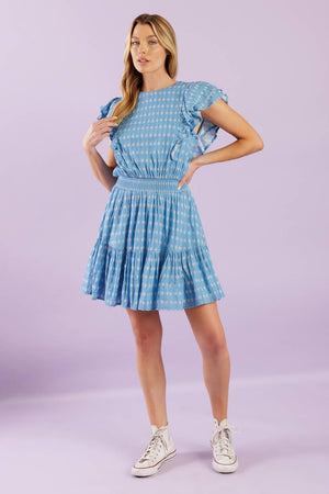 COME AS YOU ARE WOVEN MINI DRESS