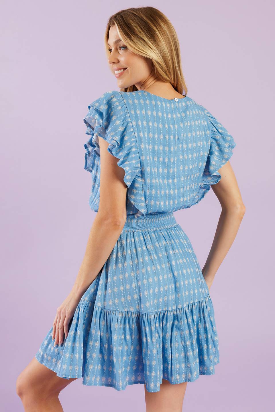 COME AS YOU ARE WOVEN MINI DRESS