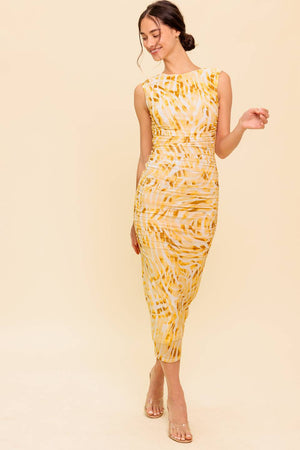 LIVING IN WONDERLAND WOVEN MAXI DRESS