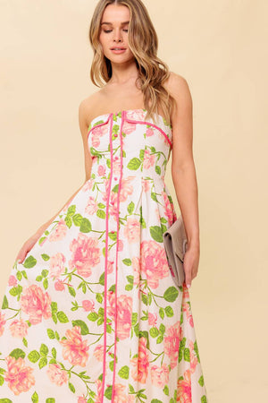 BETTER THAN EVER WOVEN MIDI DRESS