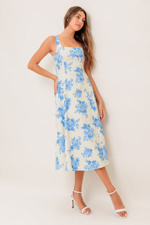 BLUEBELL BREEZE WOVEN MIDI DRESS