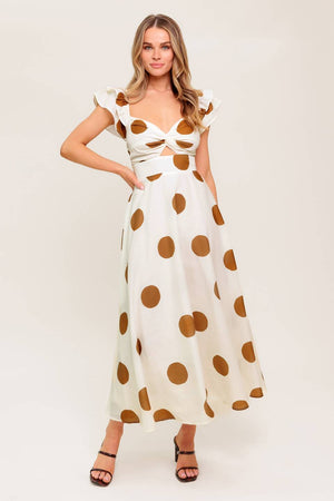 MOJITO MOOD WOVEN MIDI DRESS