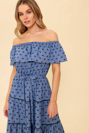 YOU'RE UNFORGETTABLE WOVEN MDI DRESS