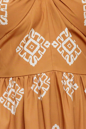 OASIS STORY WOVEN MIDI DRESS