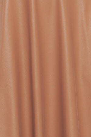 BARE SOPHISTIQUE FAUX LEATHER MIDI DRESS