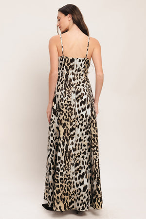 SAVAGE ELEGANCE WOVEN MAXI DRESS