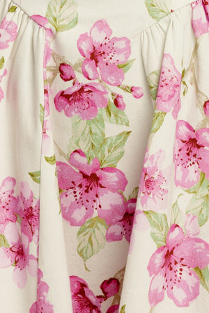 BLOSSOM BABE WOVEN MINI DRESS