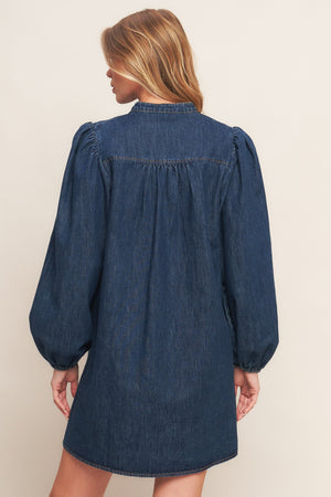 CANYON BREEZE DENIM MINI DRESS
