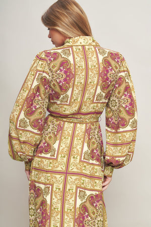 ROYAL BOHO ENERGY WOVEN MAXI DRESS