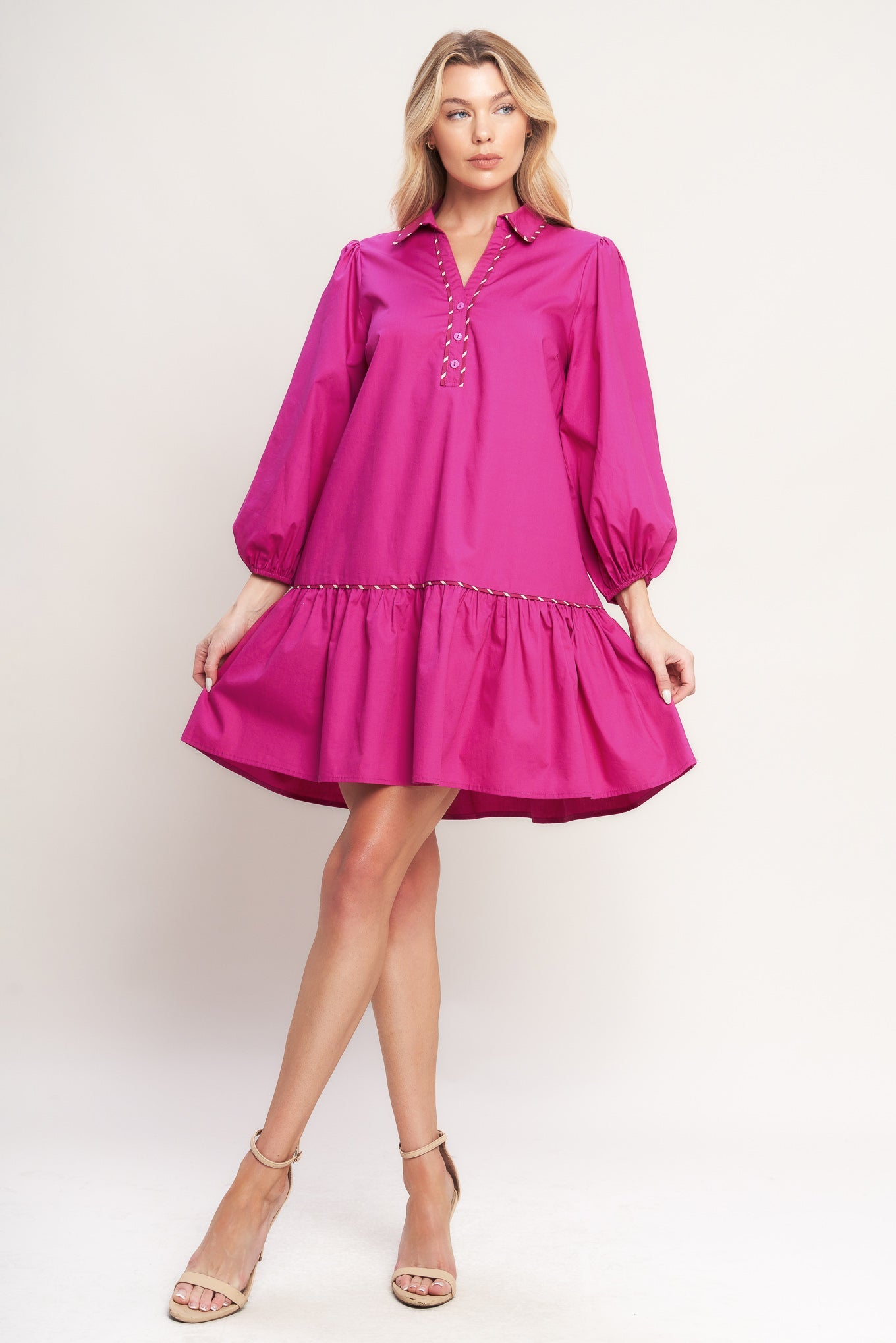 PRETTY MUCH PERFECT WOVEN MINI DRESS