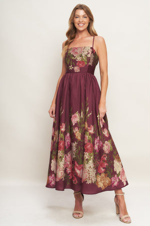SECRET GARDEN ROMANCE WOVEN ANKLE DRESS