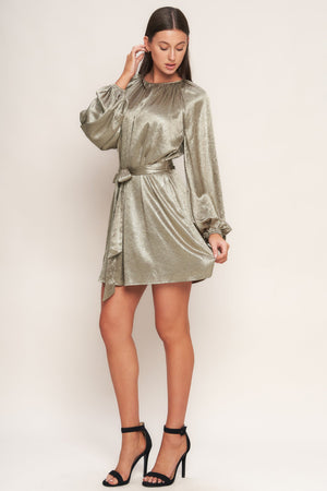 MOONRISE HAZE WOVEN MINI DRESS