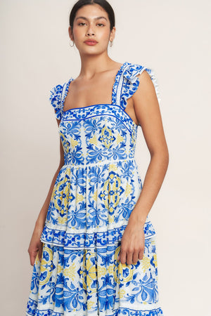 SALTY AIR SWEETHEART WOVEN MAXI DRESS