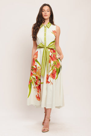SPRING HEIRLOOM WOVEN MIDI DRESS