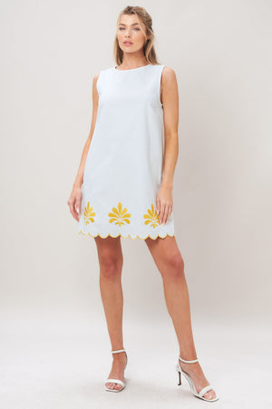 SWEET AS SUNSHINE WOVEN MINI DRESS