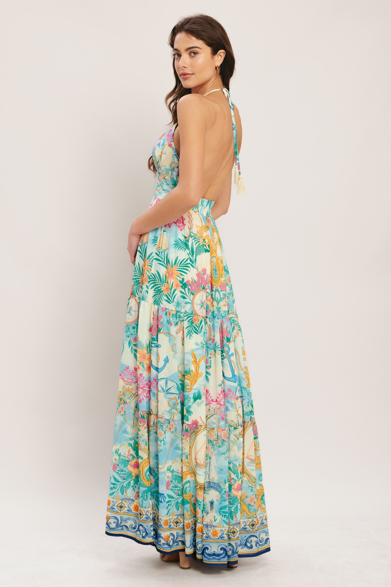 Capri Sail Away Woven Maxi Dress