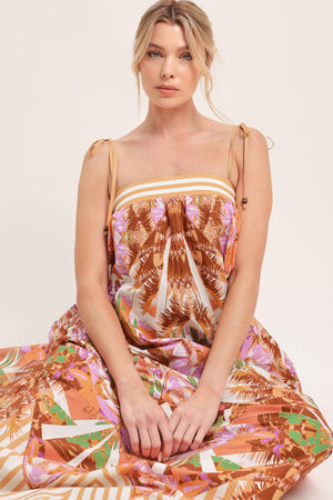 PALM OASIS WOVEN MAXI DRESS