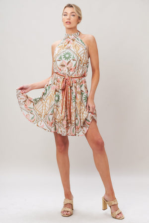 Soft Voyage Woven Mini Dress