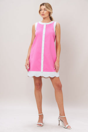 Barbie Shift Woven Mini Dress