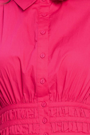 SUGAR CLOUD WOVEN MIDI DRESS