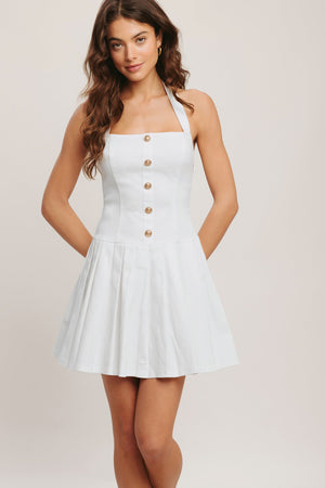 SUMMER CLUBHOUSE WOVEN MINI DRESS