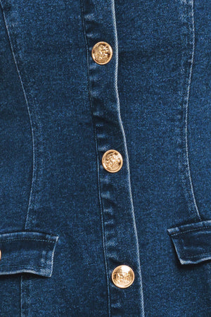 URBAN POLISH DENIM MINI DRESS