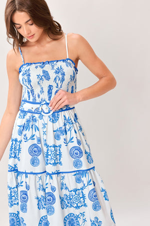 Santorini Dream Woven Maxi Dress