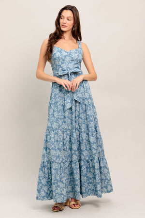 MODERN PRAIRIE BLOOM WOVEN MAXI DRESS