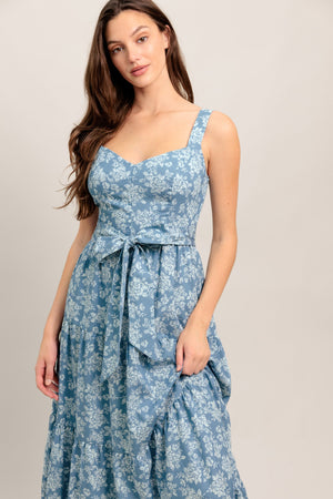 MODERN PRAIRIE BLOOM WOVEN MAXI DRESS