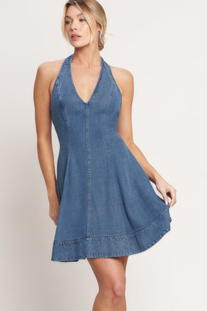 SWEET BUT BOLD TENCEL MINI DRESS