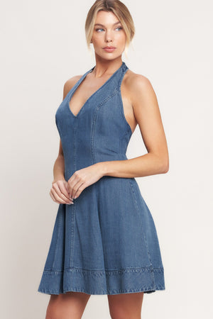 SWEET BUT BOLD TENCEL MINI DRESS