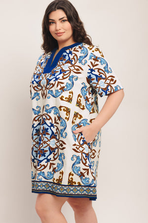 MEDITERRANEAN SOUL WOVEN MINI DRESS