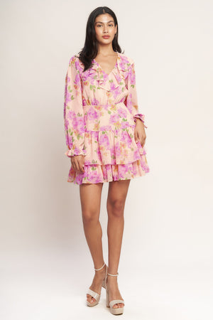SWEET SERENDIPITY WOVEN MINI DRESS