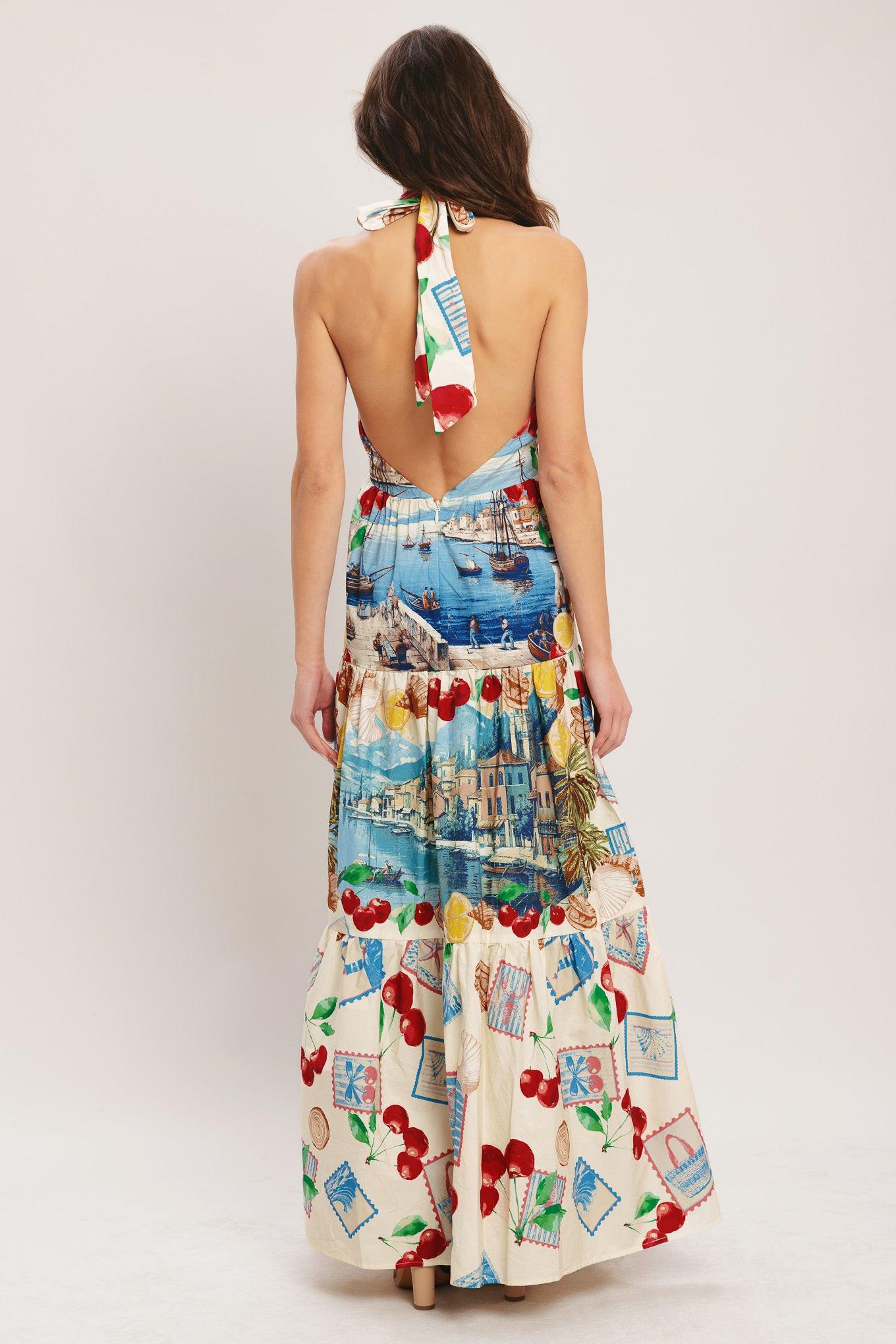 italian style maxi dress ITALIAN RIVIERA DREAM WOVEN MAXI DRESS