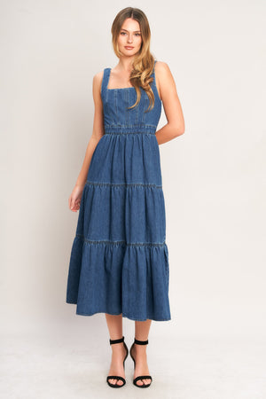 Everyday Romance Denim Midi Dress