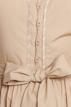 Resort Escape Woven Midi Dress - Taupe or Green