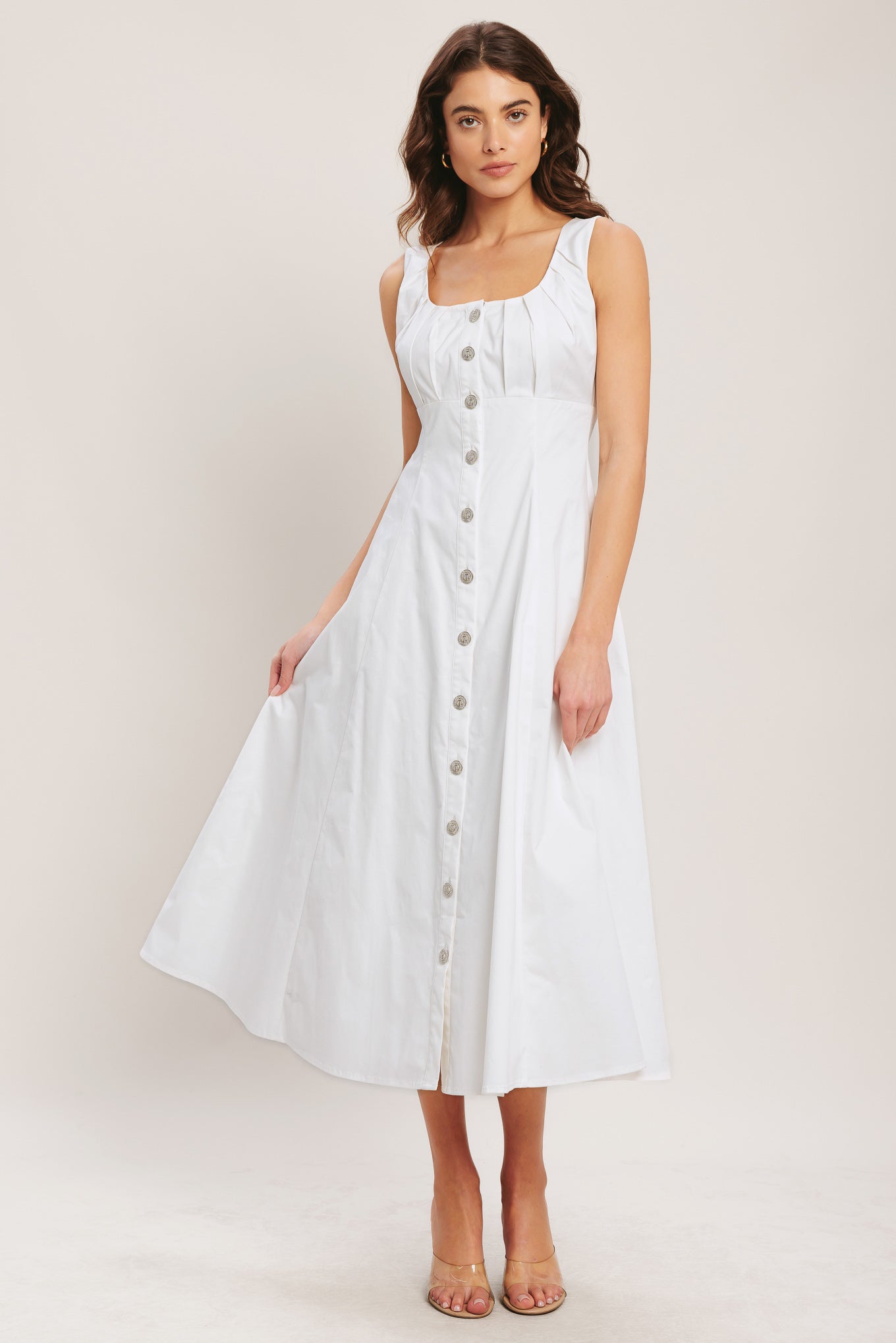 Seaside Brunch Woven Midi Dress