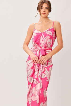 Bold Petalia Woven Midi Dress