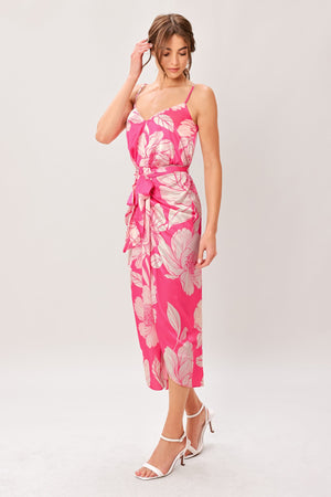 Bold Petalia Woven Midi Dress
